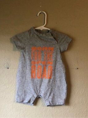 Gap Romper Boys Gray Short Sleeve Casual Romper Outfit Baby Boys 3-6 Months